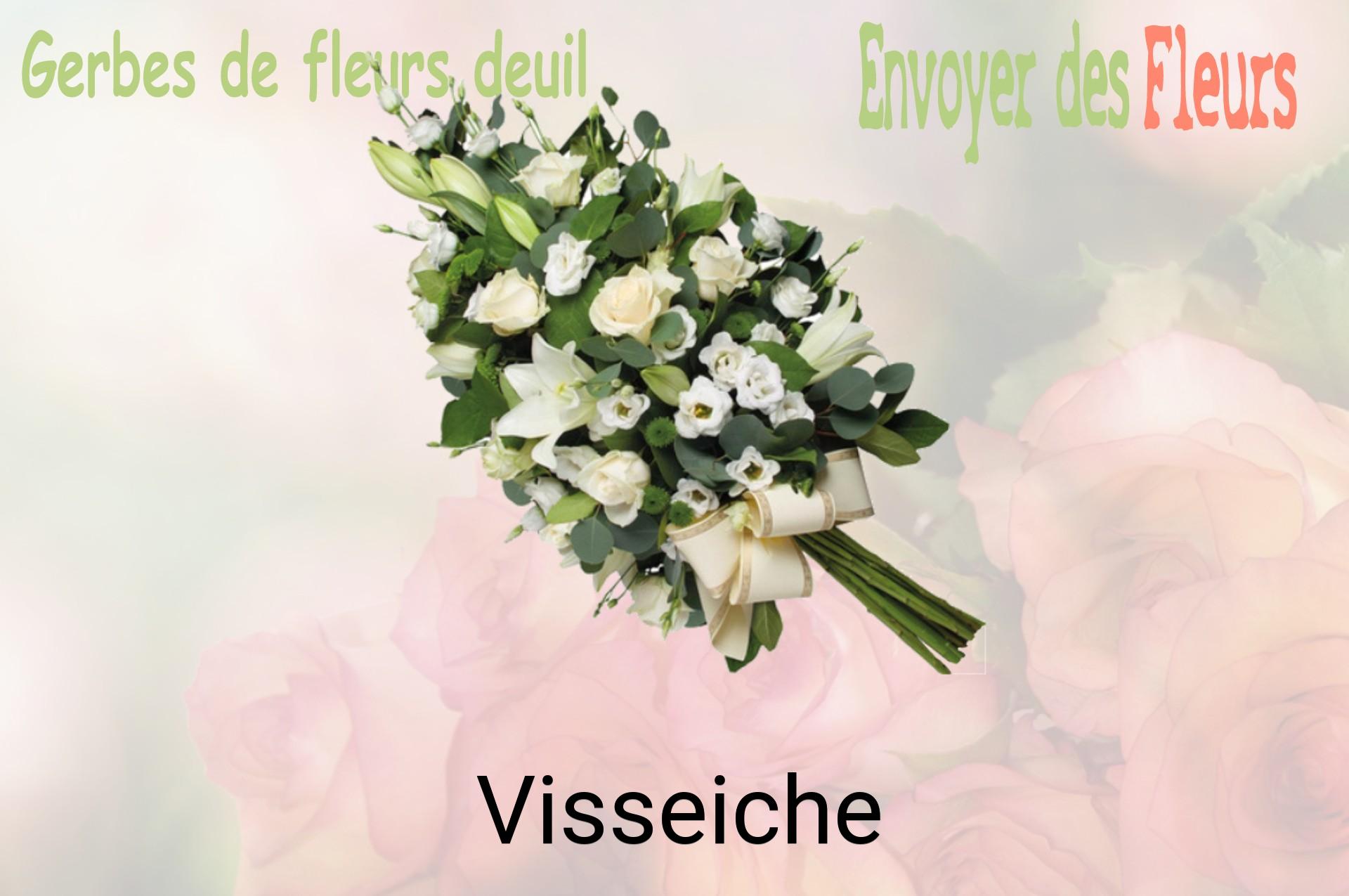 Gerbe de fleurs de deuil livrée à Visseiche